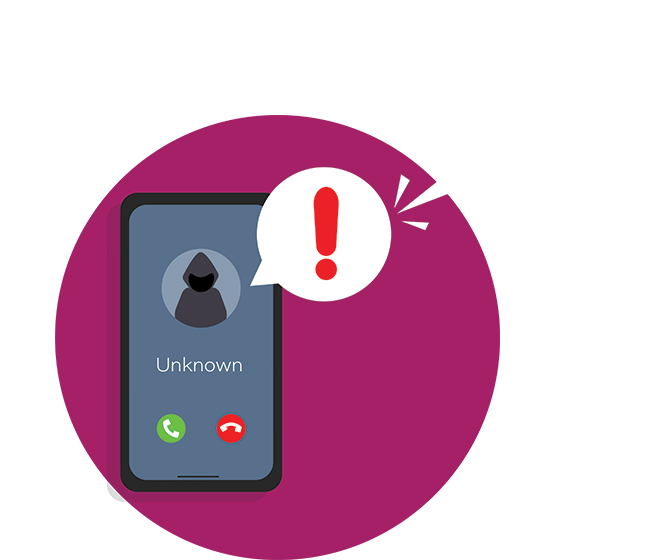 Unknown Caller on Telephone